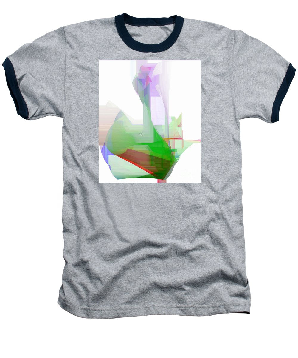 T-shirt de baseball - Abstrait 9506-001