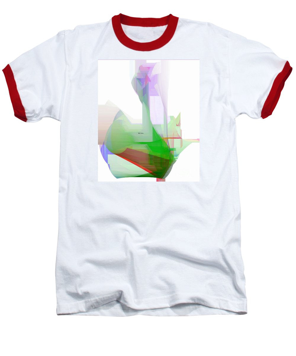 T-shirt de baseball - Abstrait 9506-001