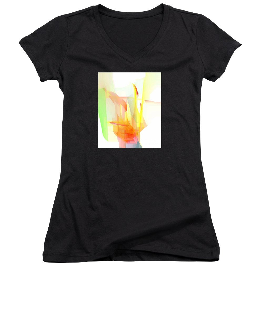 Women's V-Neck T-Shirt (Junior Cut) - Abstract 9508