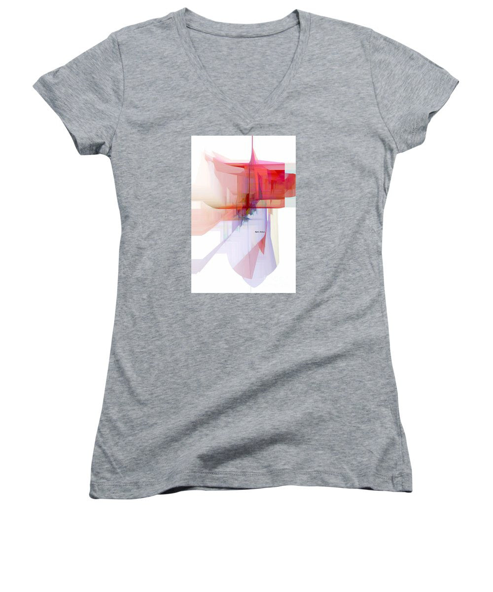 Women's V-Neck T-Shirt (Junior Cut) - Abstract 9510