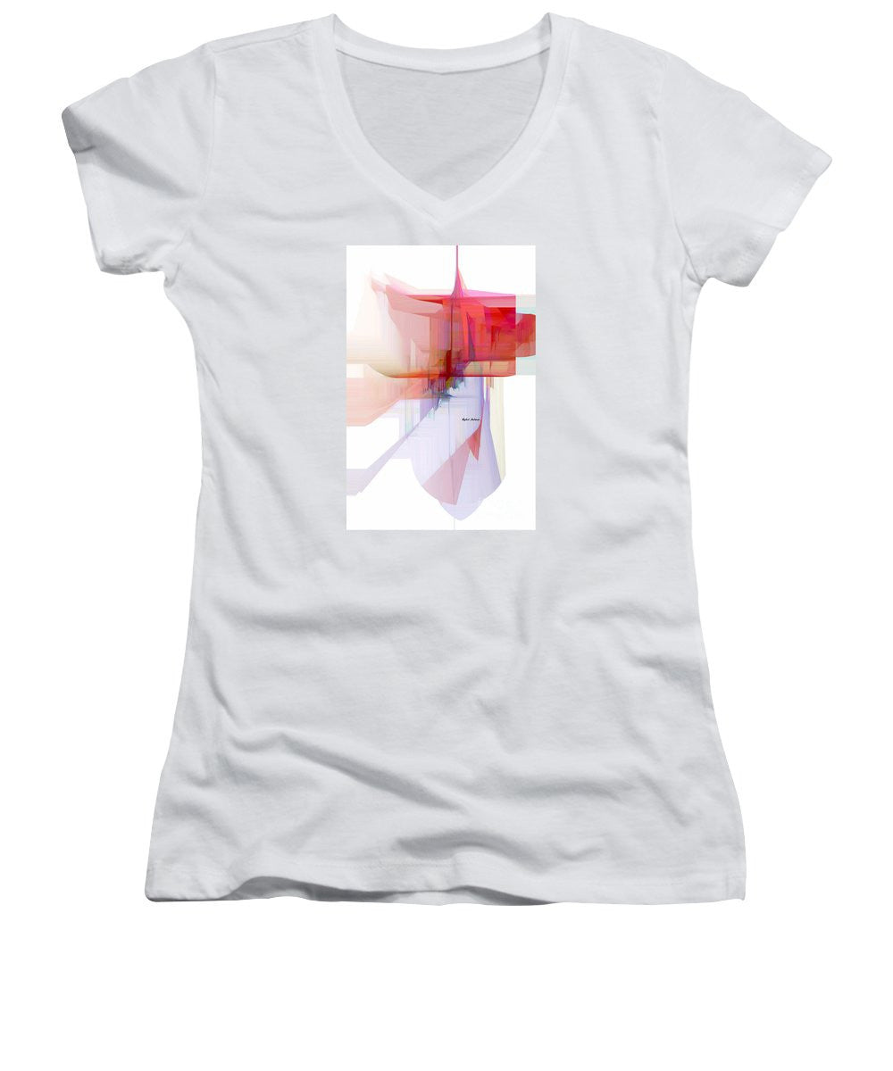 Women's V-Neck T-Shirt (Junior Cut) - Abstract 9510
