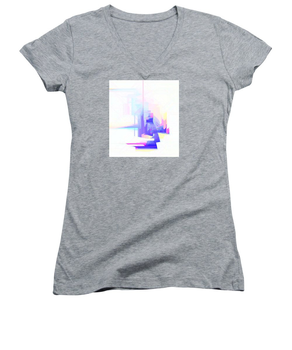 Women's V-Neck T-Shirt (Junior Cut) - Abstract 9628