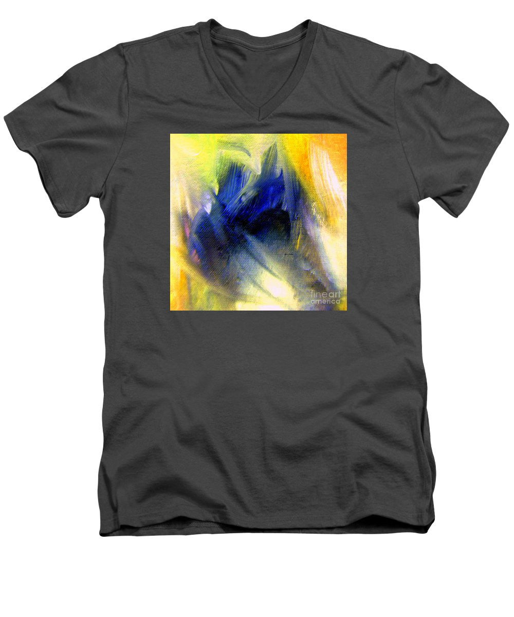 Men's V-Neck T-Shirt - Abstract 9649