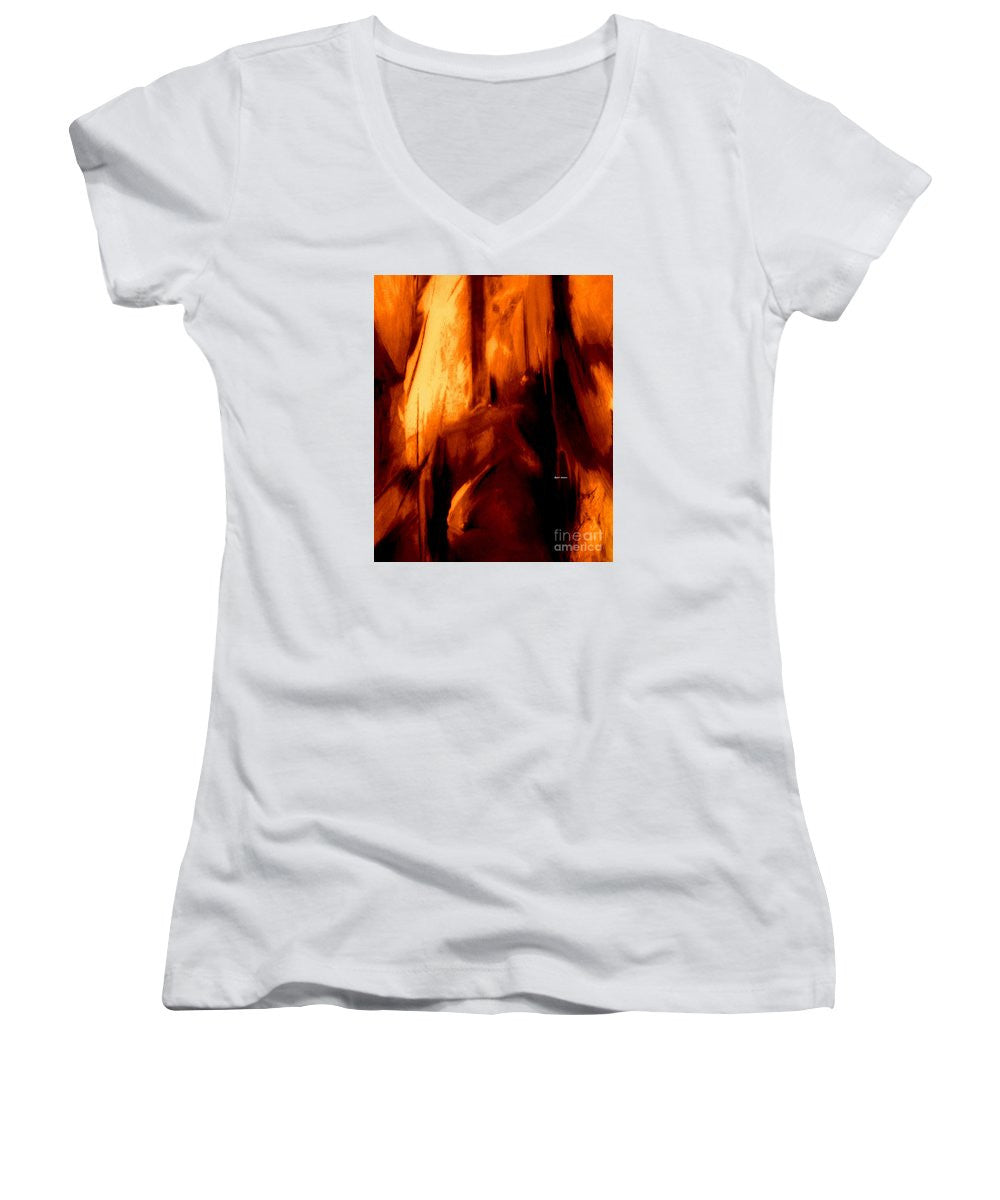 Women's V-Neck T-Shirt (Junior Cut) - Abstract 9737