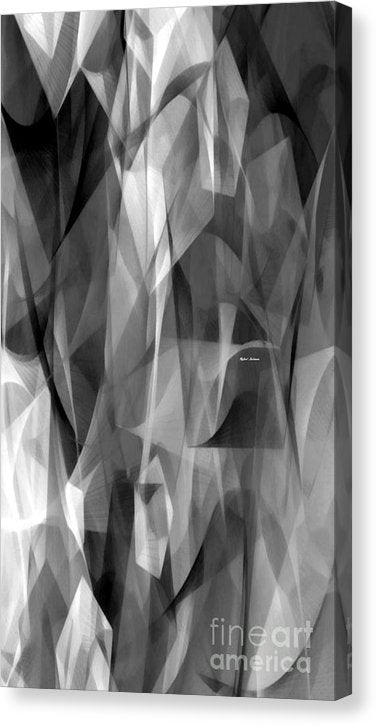 Symphonie abstraite en noir et blanc - Impression sur toile