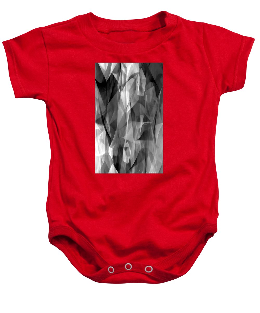 Abstract Black And White Symphony - Baby Onesie