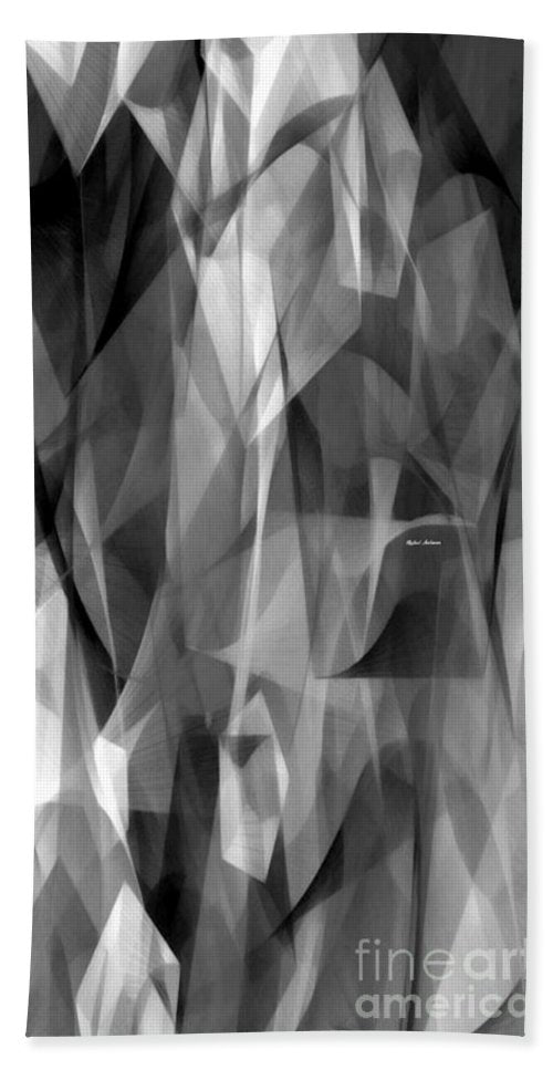 Abstract Black And White Symphony - Bath Towel