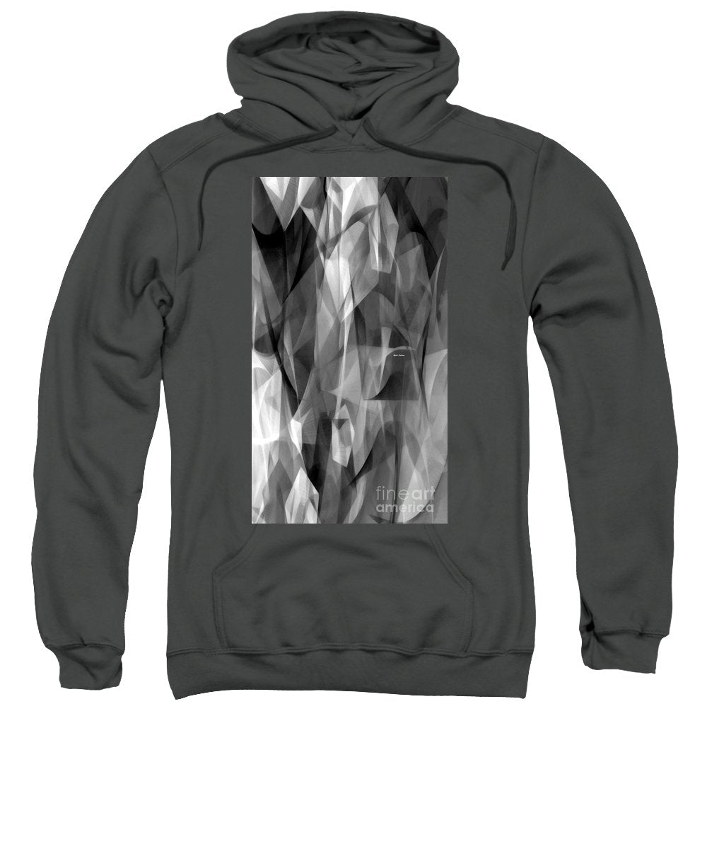 Abstract Black And White Symphony - Sweatshirt