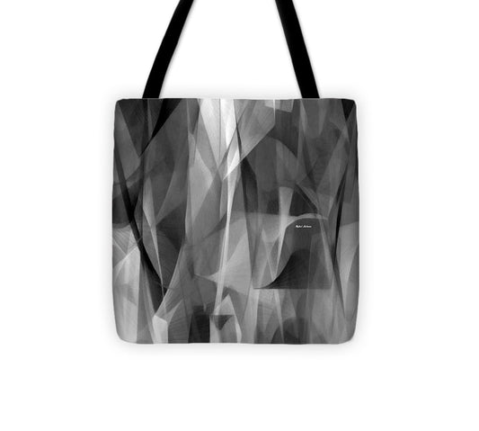 Abstract Black And White Symphony - Tote Bag