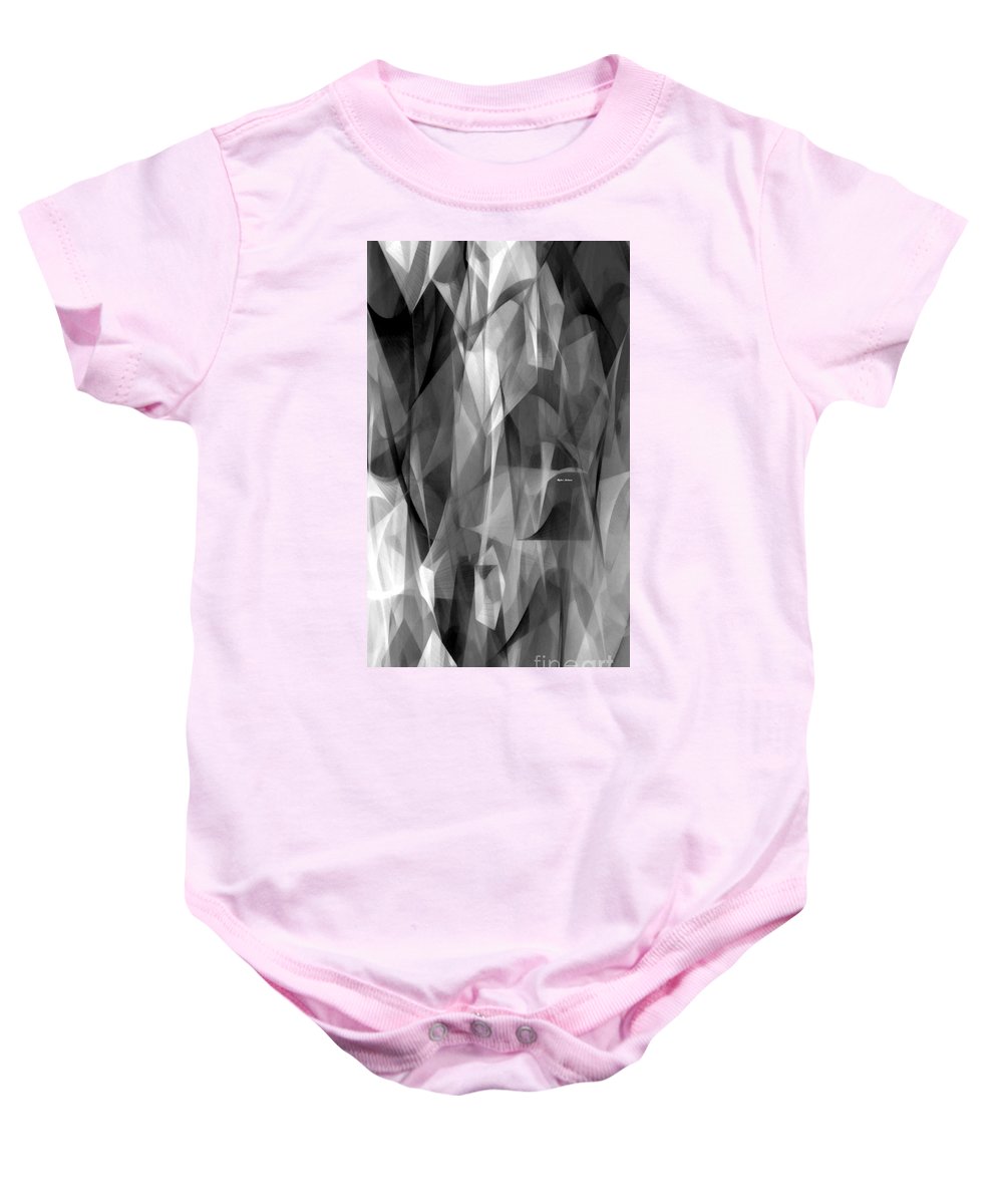 Abstract Black And White Symphony - Baby Onesie