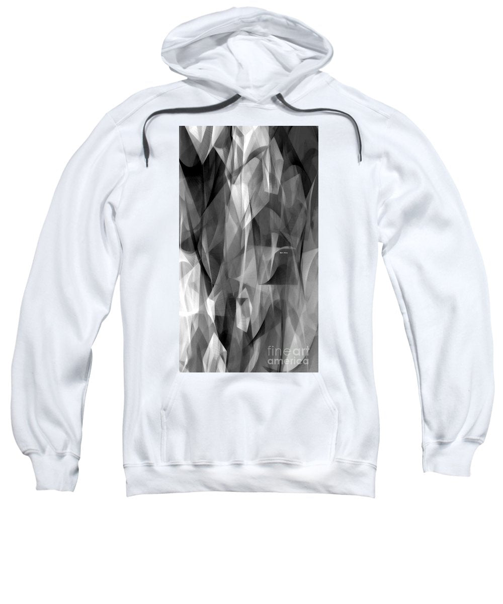 Abstract Black And White Symphony - Sweatshirt