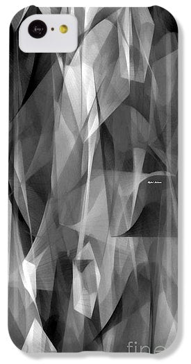 Abstract Black And White Symphony - Phone Case