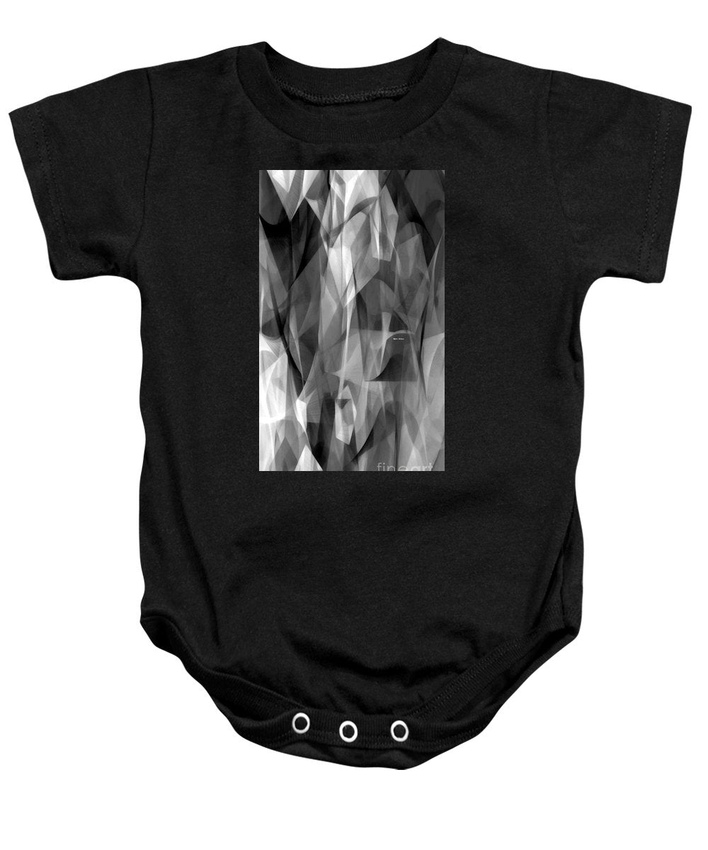 Abstract Black And White Symphony - Baby Onesie