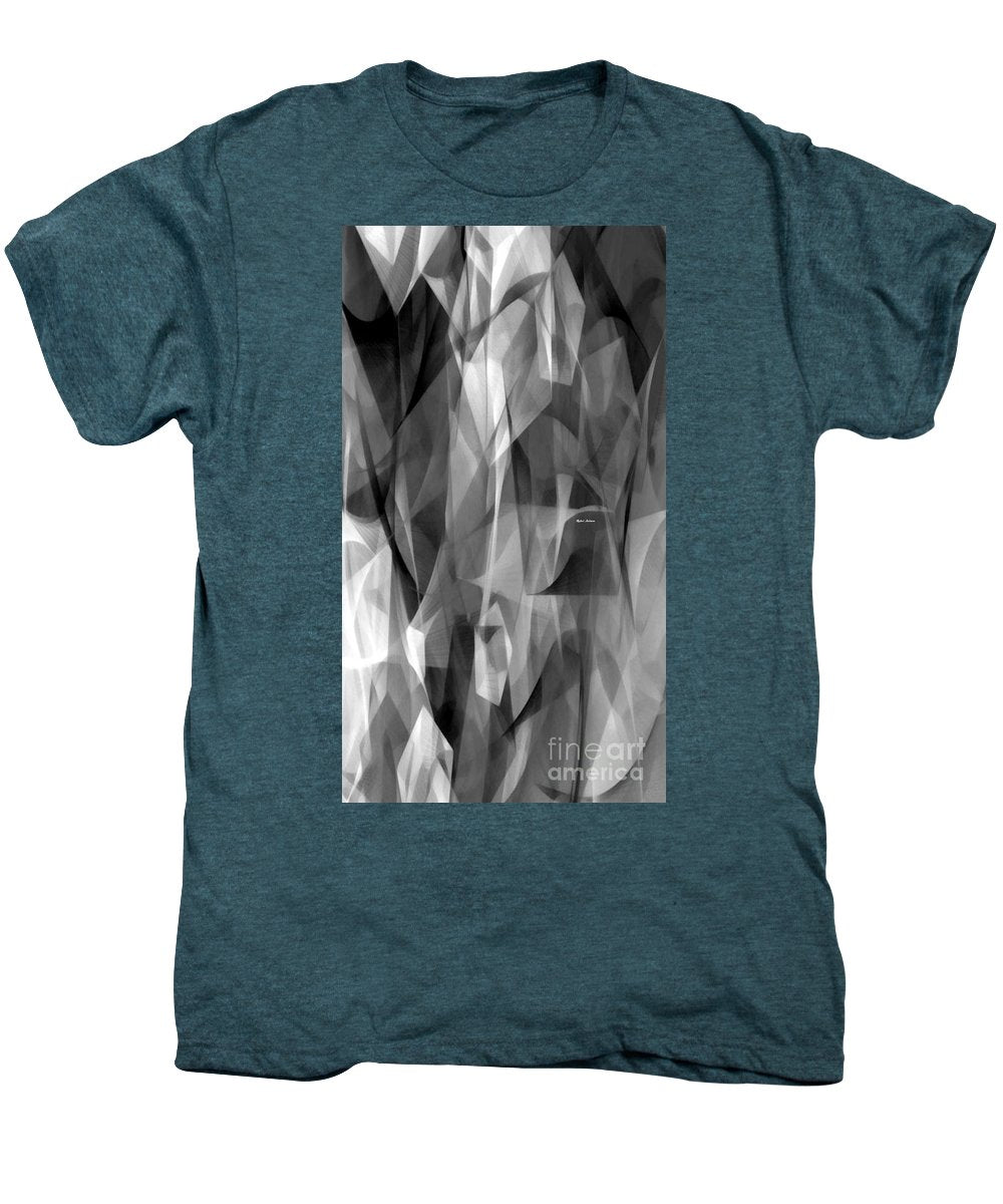 Abstract Black And White Symphony - Men's Premium T-Shirt