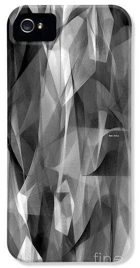 Abstract Black And White Symphony - Phone Case