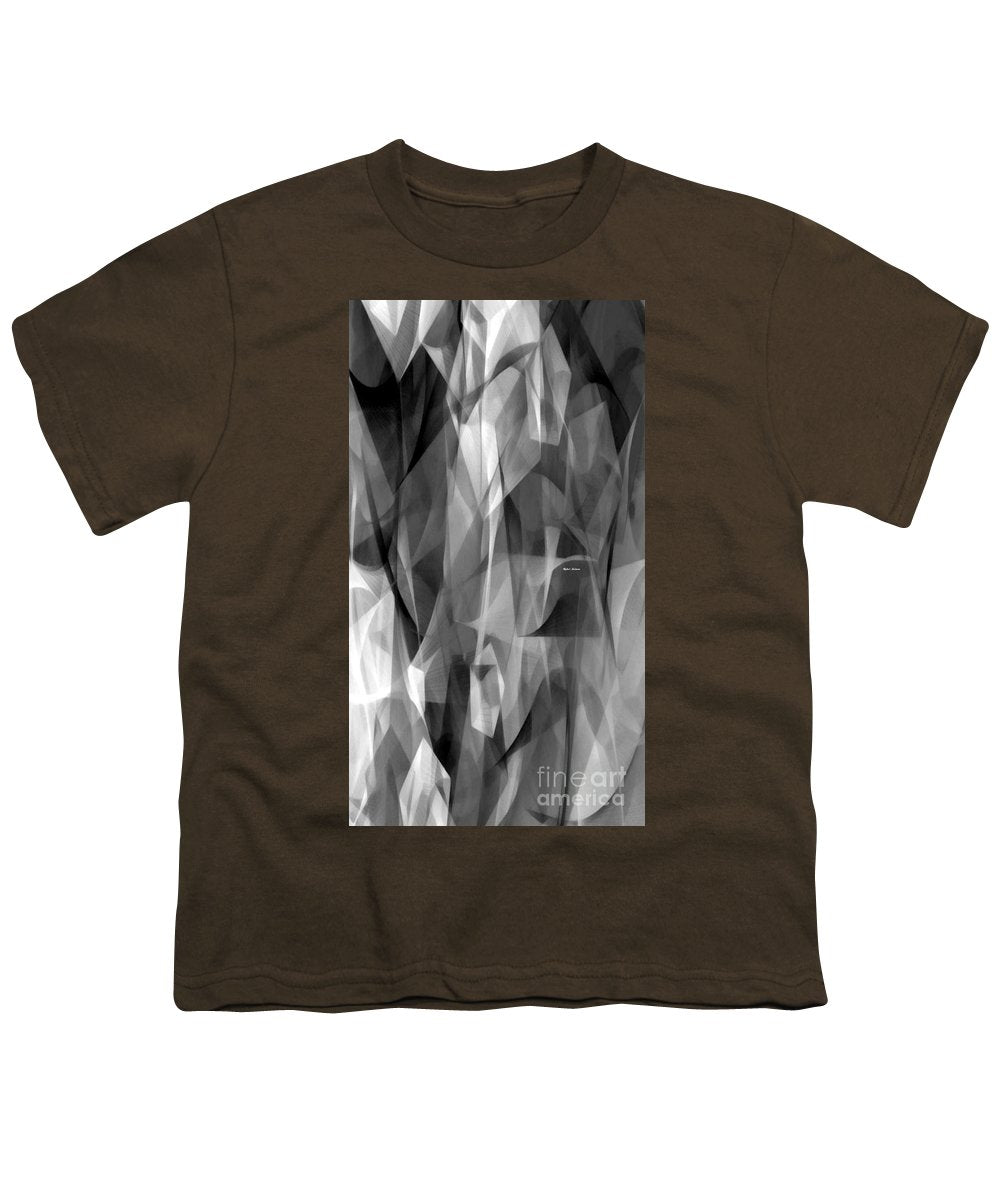 Abstract Black And White Symphony - Youth T-Shirt