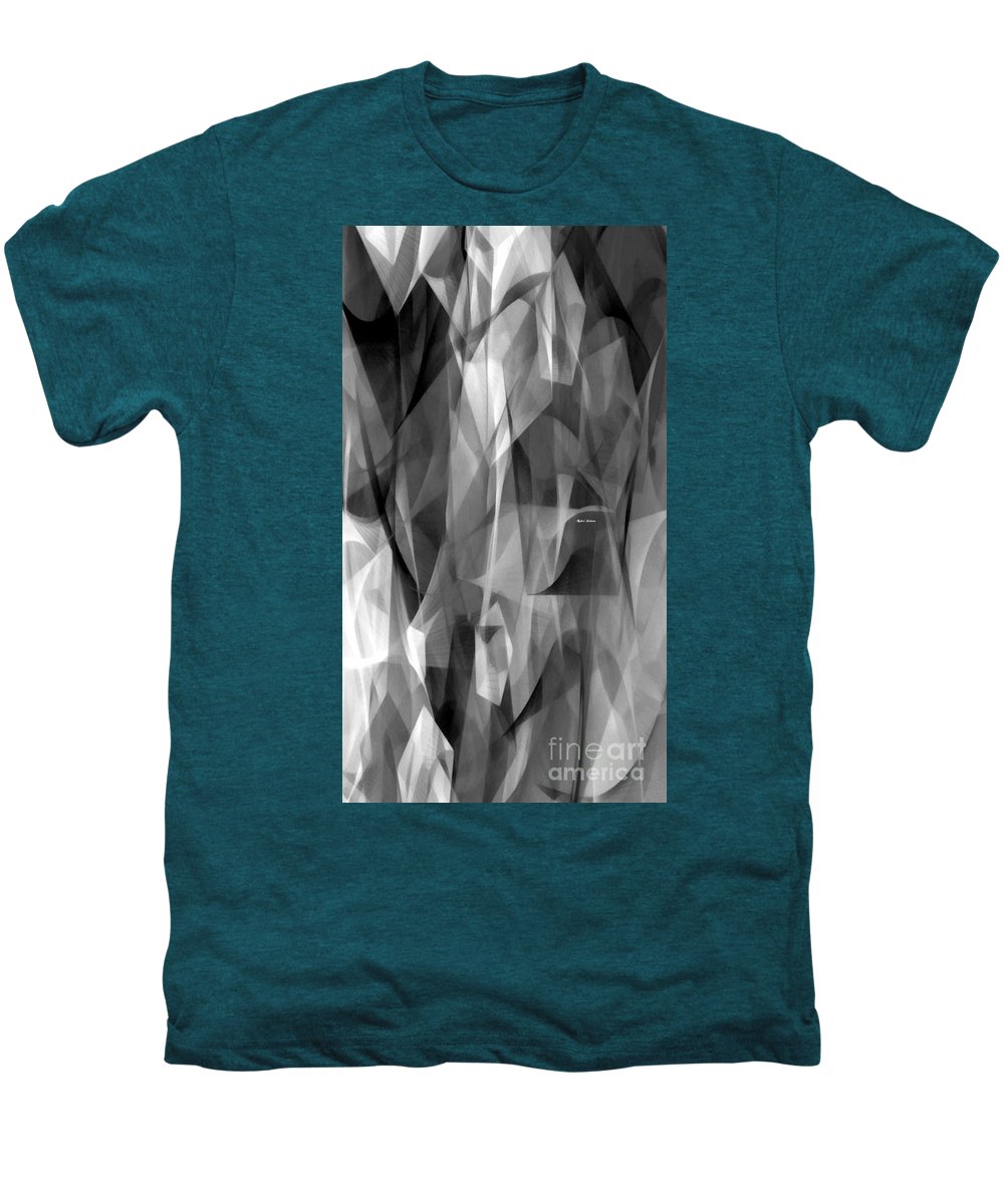 Abstract Black And White Symphony - Men's Premium T-Shirt