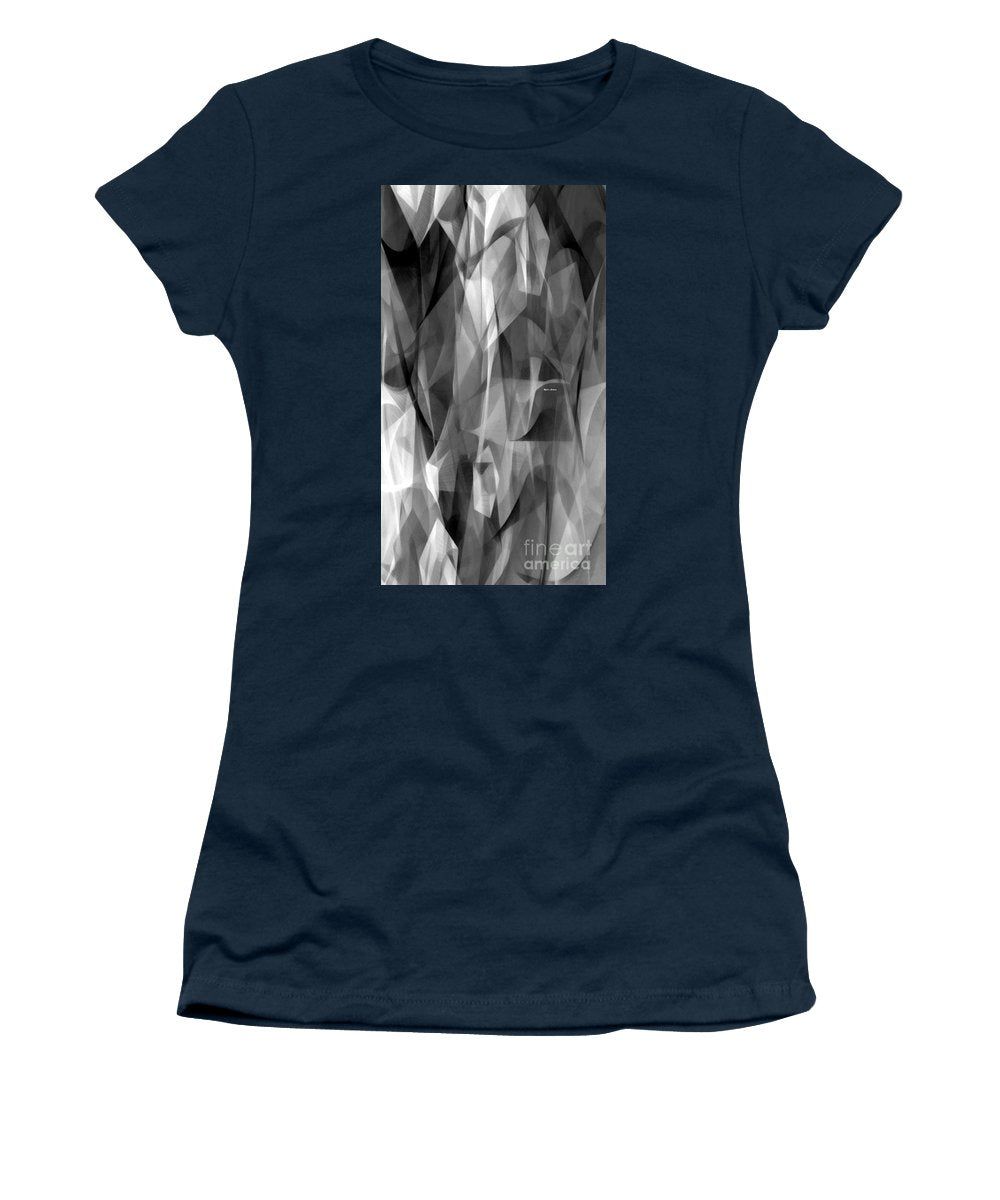 Abstract Black And White Symphony - Women's T-Shirt (Athletic Fit)