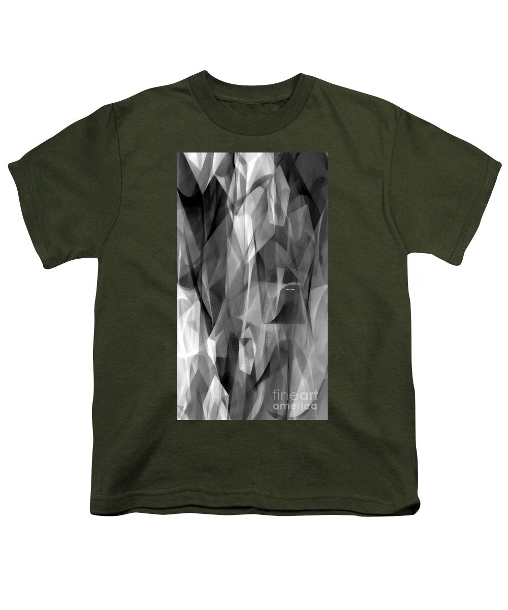 Abstract Black And White Symphony - Youth T-Shirt