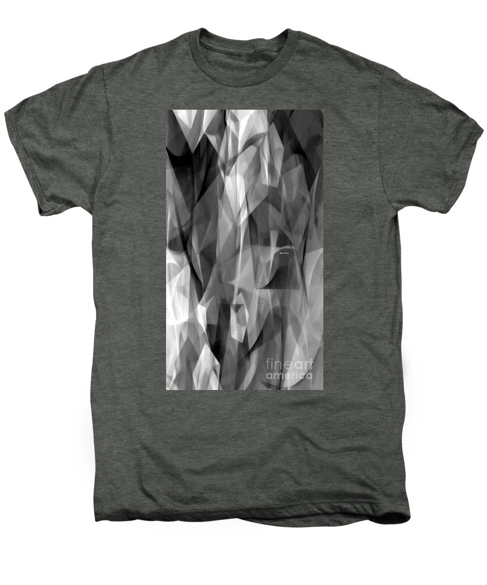 Abstract Black And White Symphony - Men's Premium T-Shirt