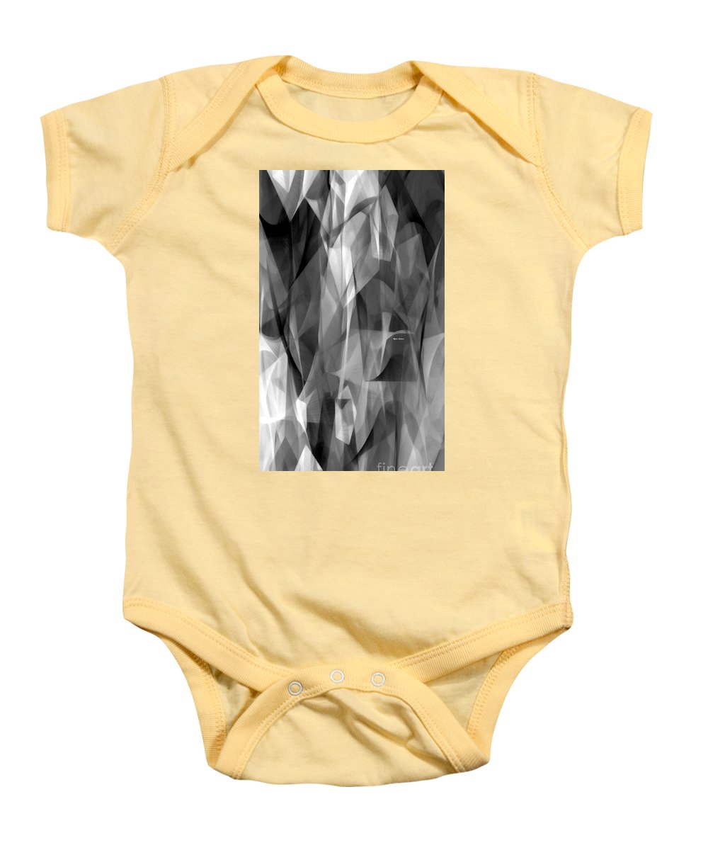 Abstract Black And White Symphony - Baby Onesie