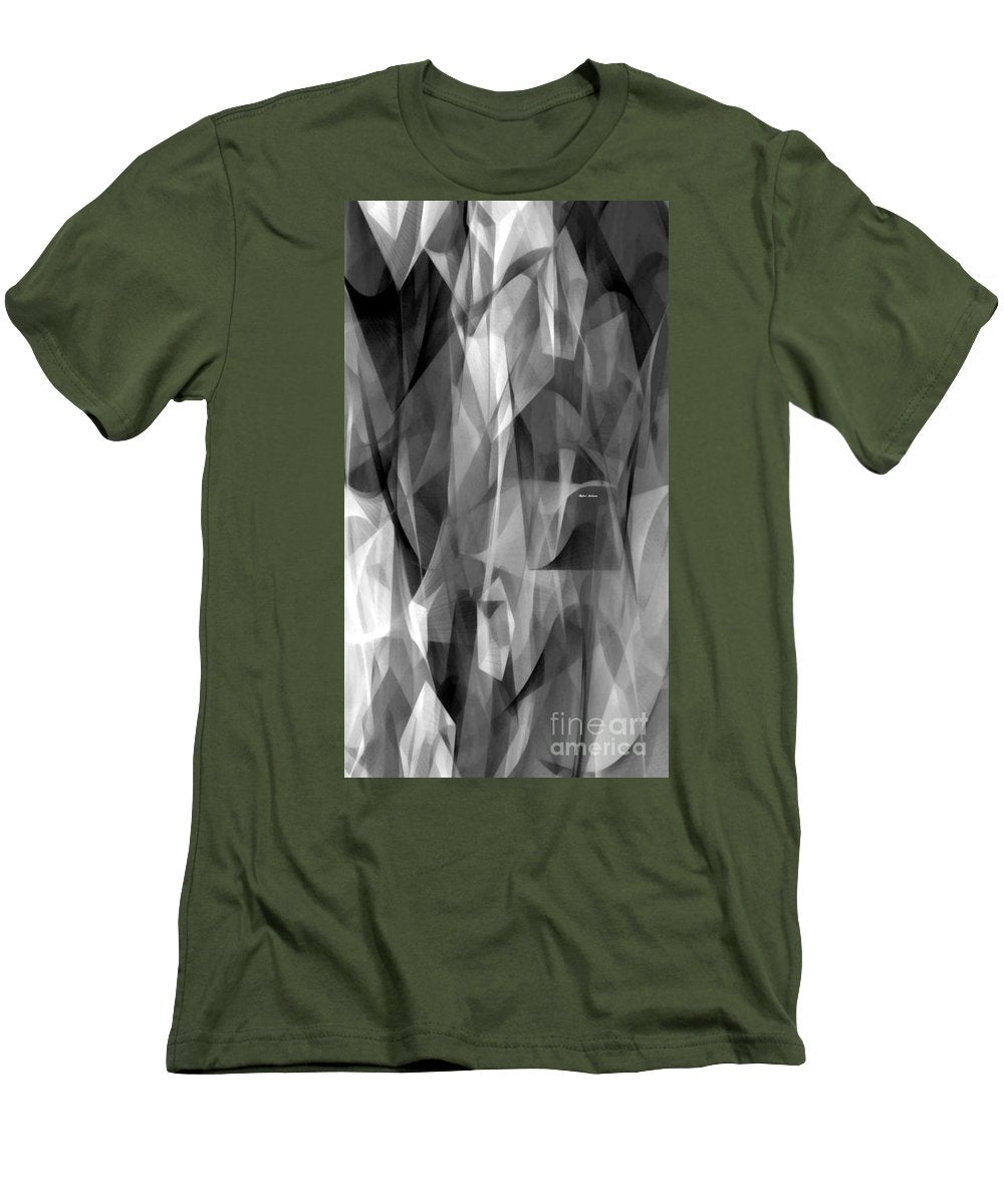 Abstract Black And White Symphony - Men's T-Shirt (Athletic Fit)