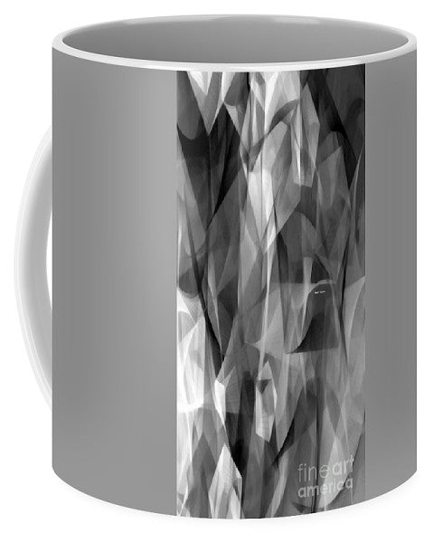 Abstract Black And White Symphony - Mug