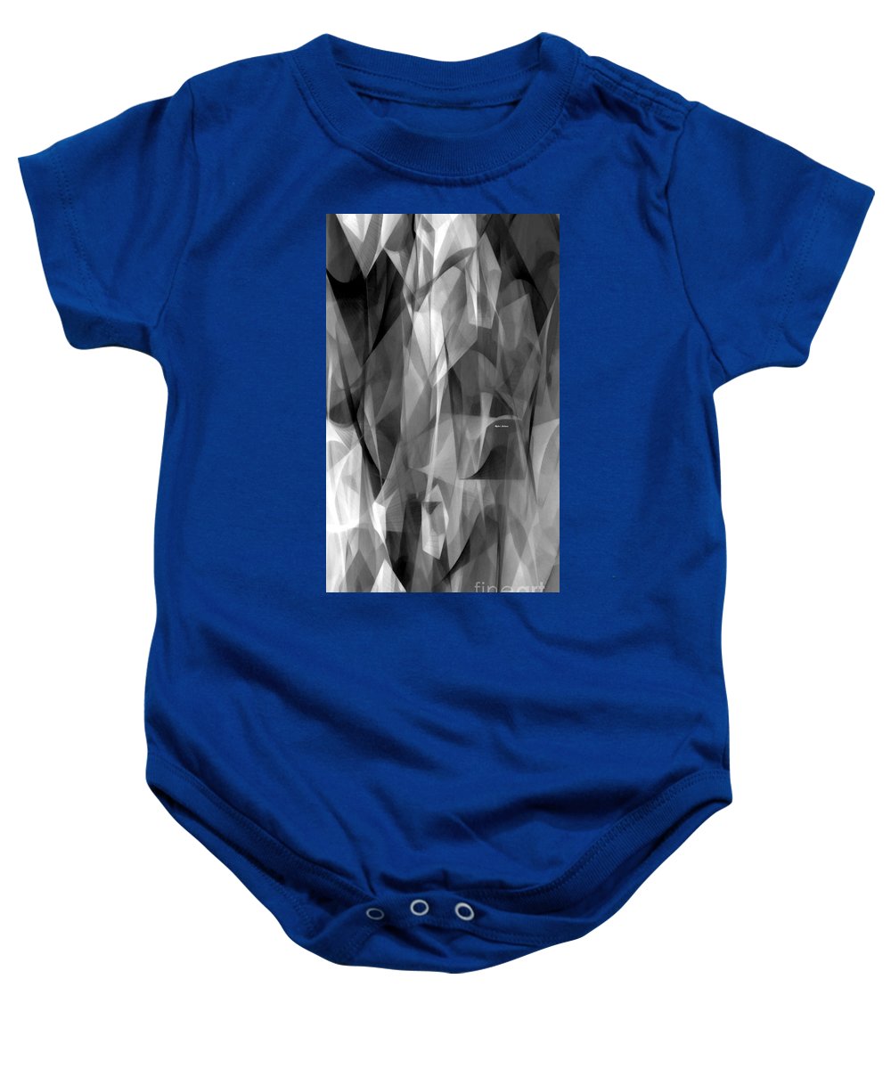 Abstract Black And White Symphony - Baby Onesie