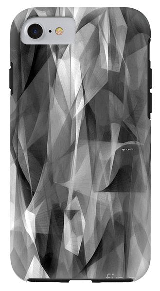 Abstract Black And White Symphony - Phone Case