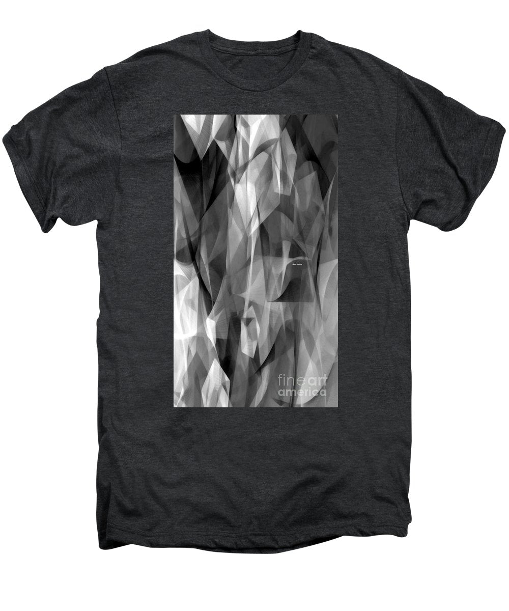 Abstract Black And White Symphony - Men's Premium T-Shirt