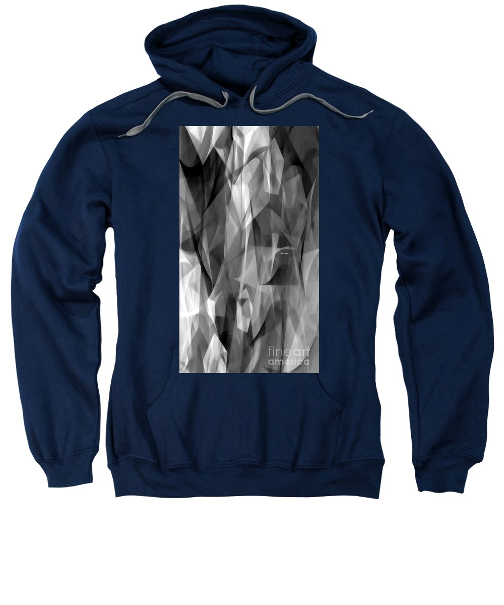 Abstract Black And White Symphony - Sweatshirt