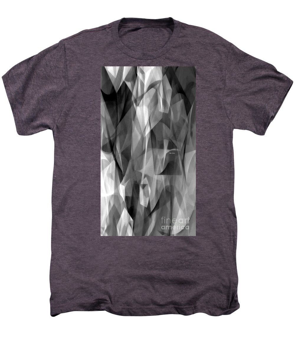 Abstract Black And White Symphony - Men's Premium T-Shirt