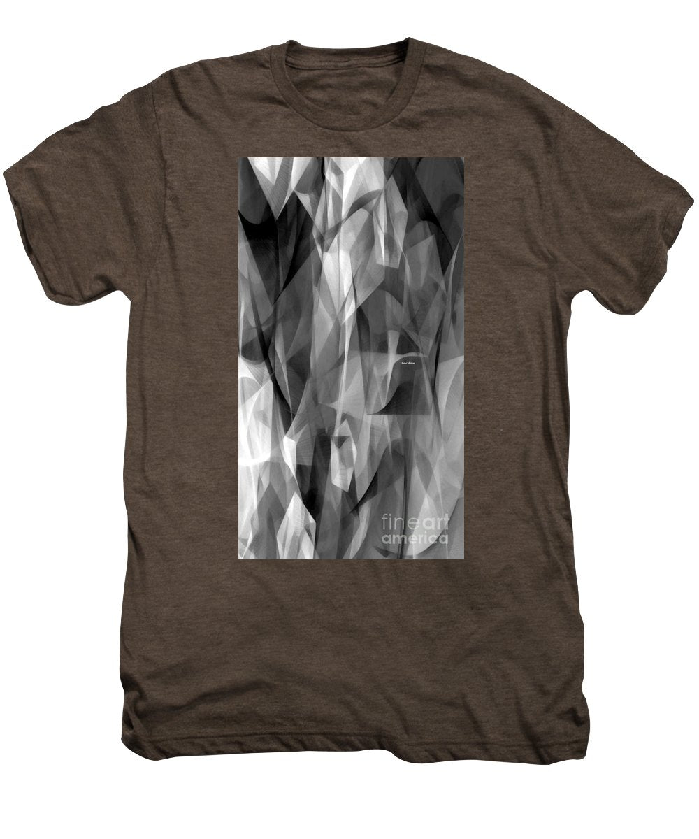 Abstract Black And White Symphony - Men's Premium T-Shirt