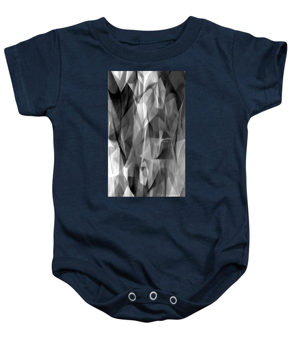 Abstract Black And White Symphony - Baby Onesie