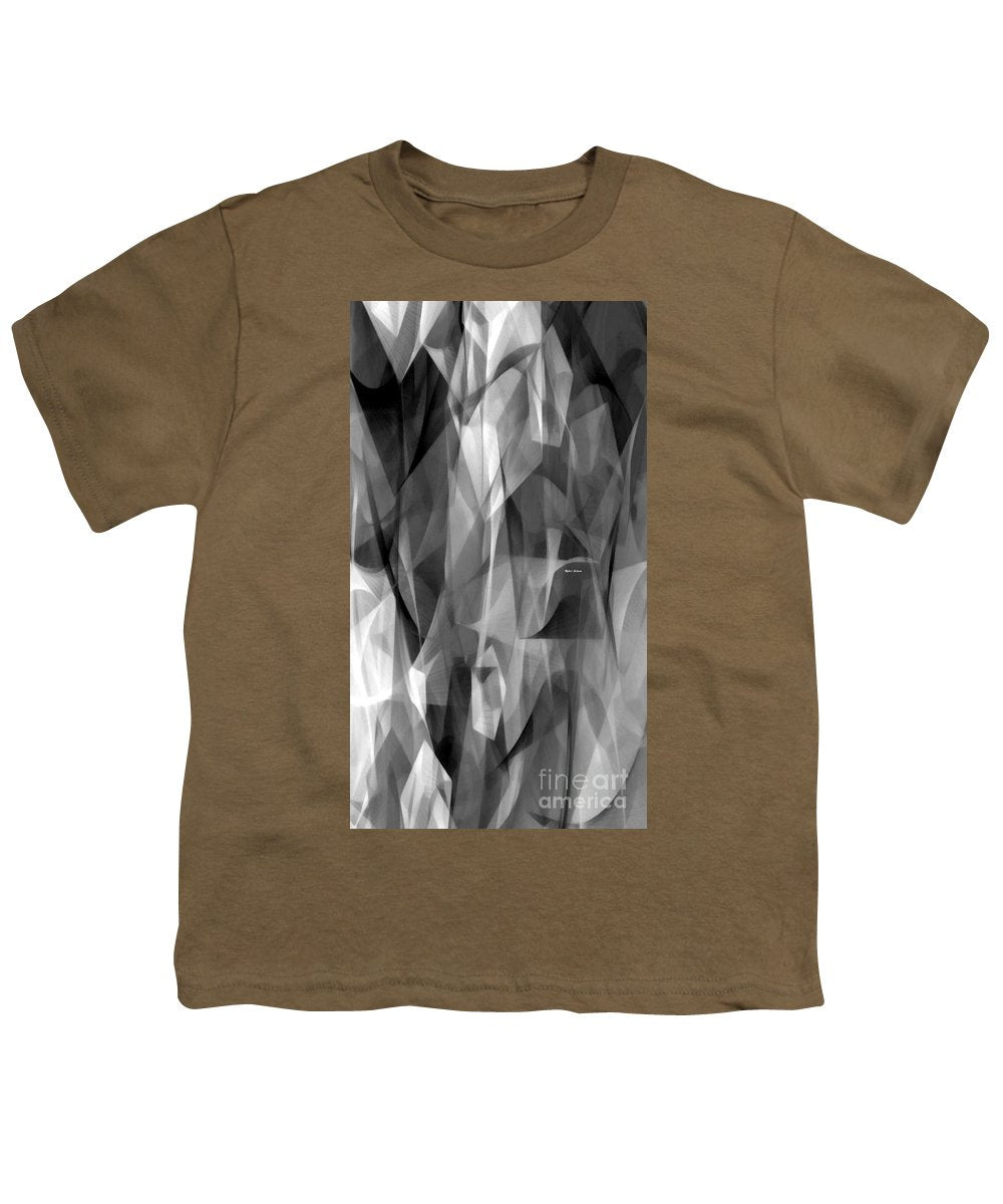 Abstract Black And White Symphony - Youth T-Shirt