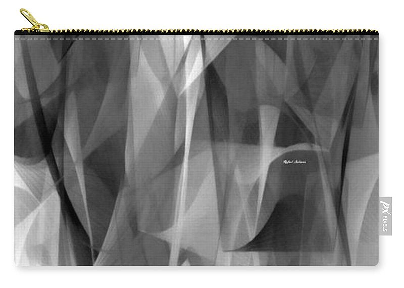 Abstract Black And White Symphony - Carry-All Pouch