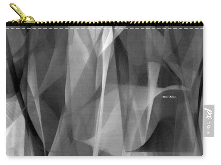 Abstract Black And White Symphony - Carry-All Pouch