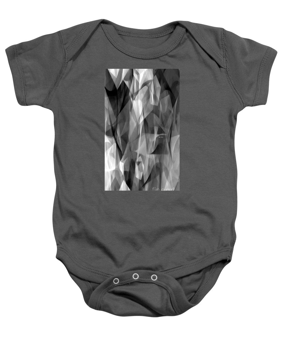 Abstract Black And White Symphony - Baby Onesie