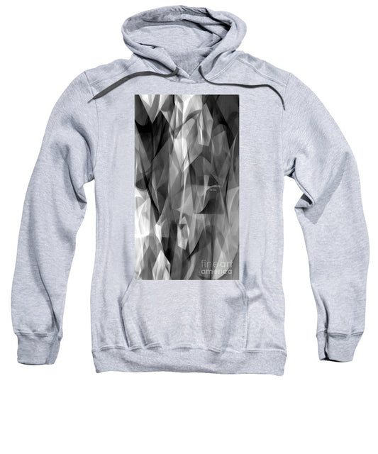 Abstract Black And White Symphony - Sweatshirt