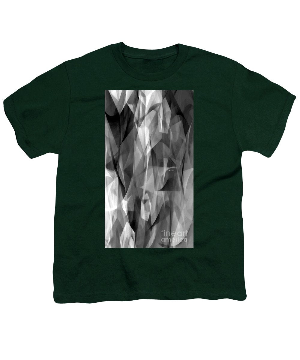 Abstract Black And White Symphony - Youth T-Shirt