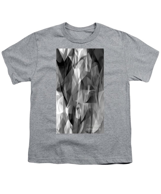 Abstract Black And White Symphony - Youth T-Shirt