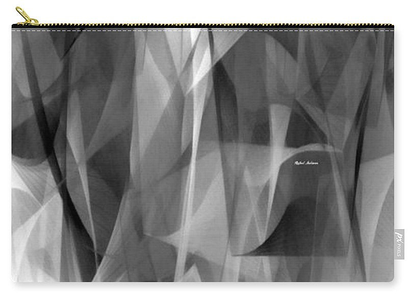 Abstract Black And White Symphony - Carry-All Pouch