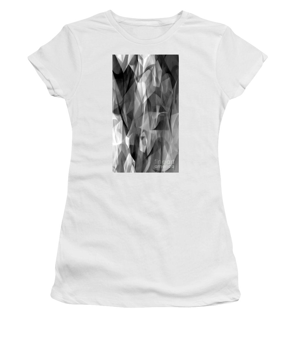 Abstract Black And White Symphony - Women's T-Shirt (Athletic Fit)