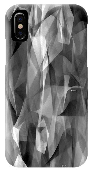 Abstract Black And White Symphony - Phone Case