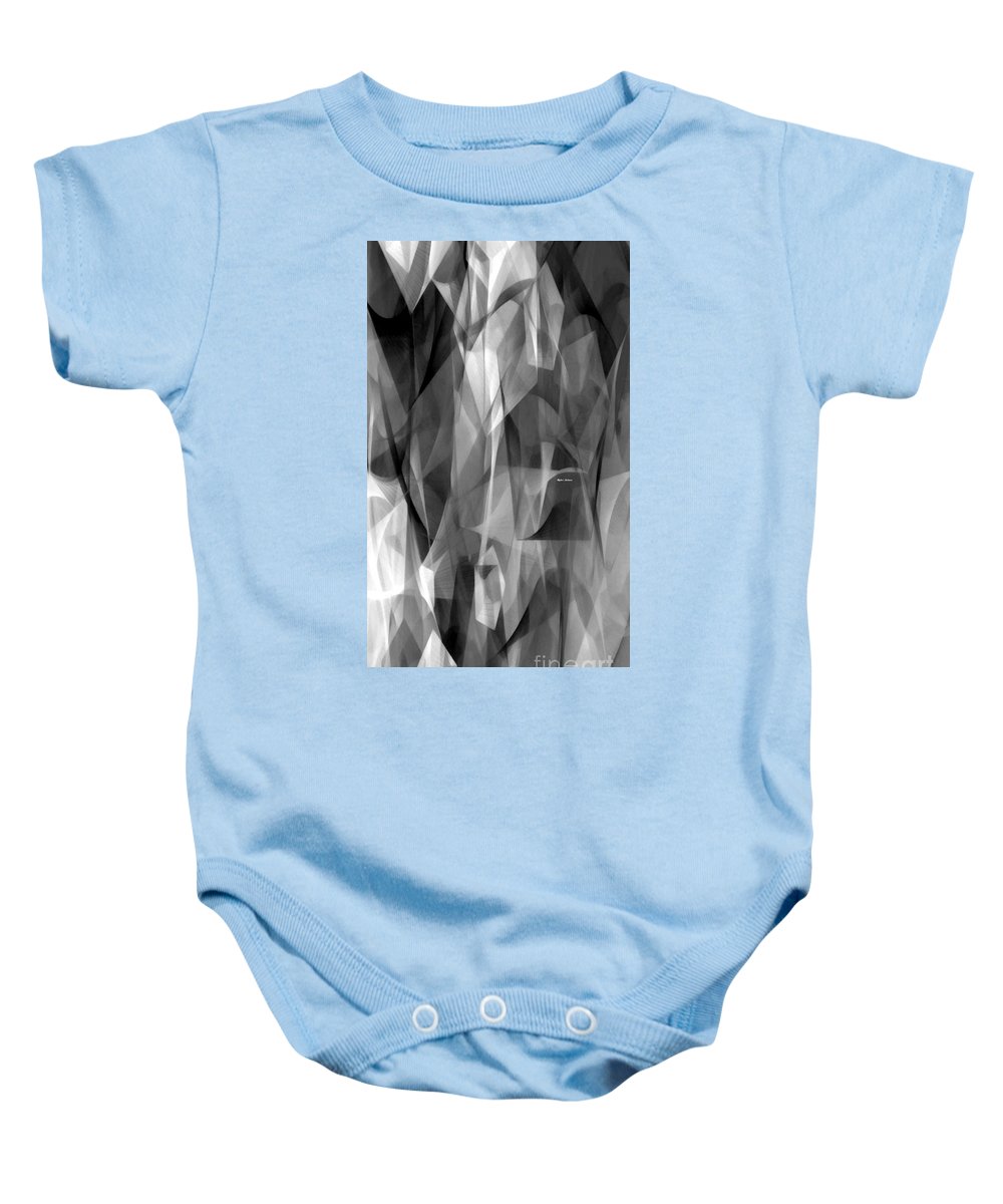 Abstract Black And White Symphony - Baby Onesie