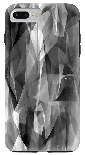 Abstract Black And White Symphony - Phone Case