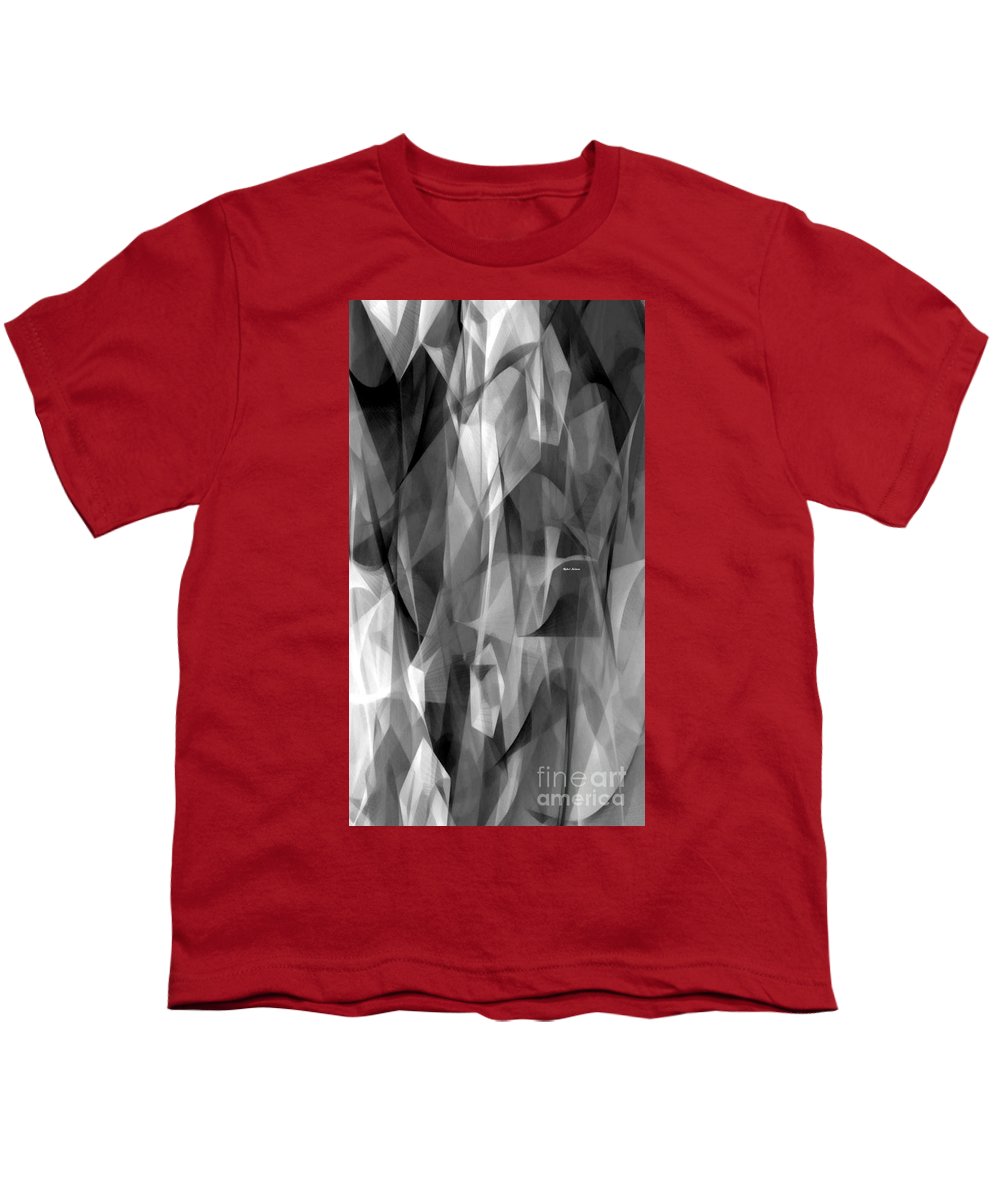 Abstract Black And White Symphony - Youth T-Shirt