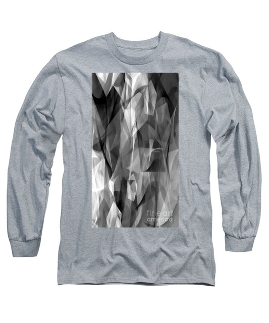 Abstract Black And White Symphony - Long Sleeve T-Shirt