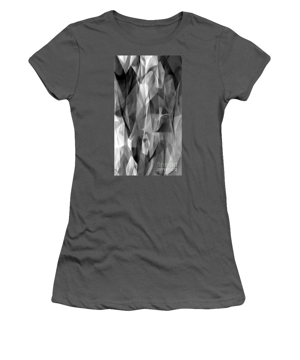 Abstract Black And White Symphony - Women's T-Shirt (Athletic Fit)