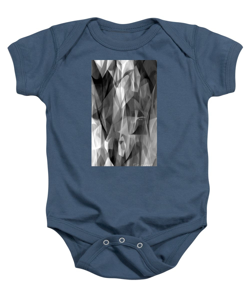 Abstract Black And White Symphony - Baby Onesie